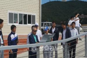 인천AG조직위원장, 요트  경기장 방문