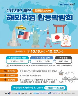 부산시, ‘2021 부산 해외취업 합동박람회’ 개최