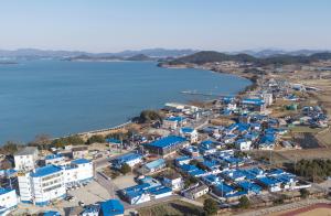 신안군 “압해읍 중심지 색채정비사업”준공식 개최