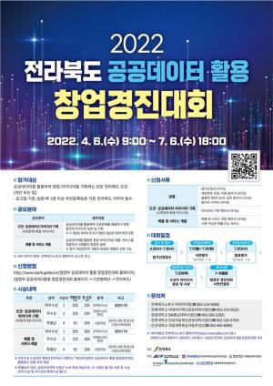 전북도, 공공데이터 활용 창업경진대회 개최