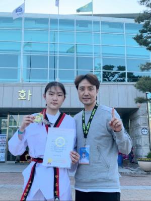 대전동부교육지원청, 오정중 박소연 전국태권도대회‘금빛 발차기’