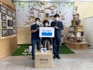 포시즌봉사단 증평지부, 증평군립 도서관에 마스크 기부