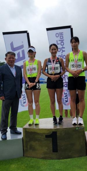 여수시청 육상팀, 고성 전국실업육상경기대회서 ‘메달 3개’ 쾌거
