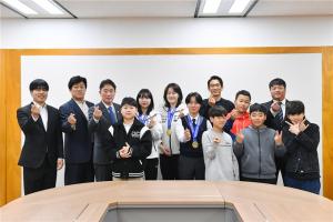 부산시, 제104회 전국동계체육대회 입상선수단 초청 격려