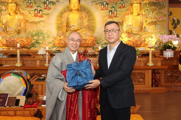 한국불교태고종 총무원장 상진 스님. /태고종