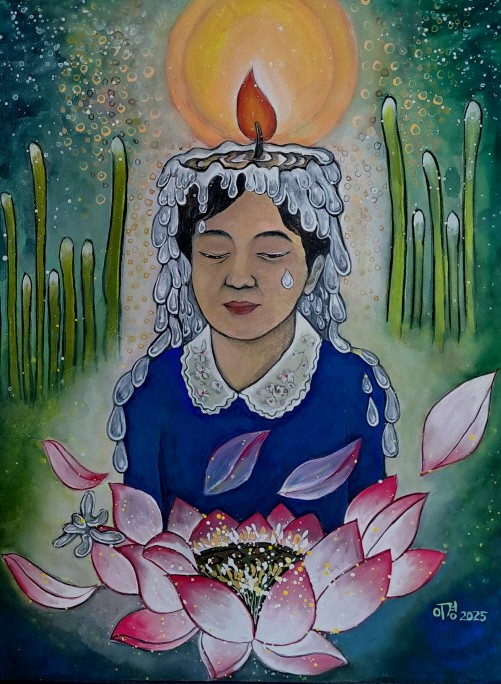 이경 작가의 은지화' 자화상'