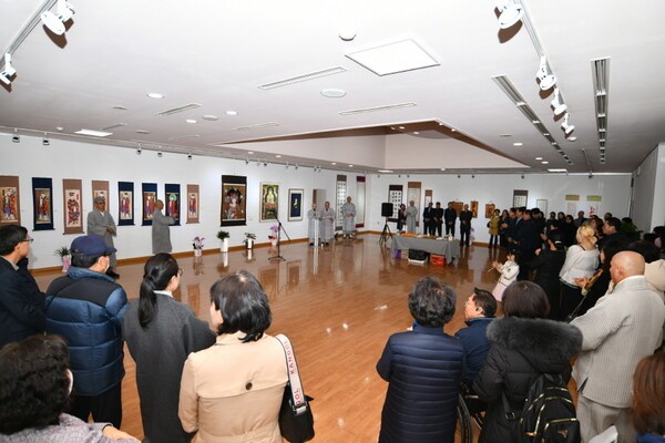 제1회 영산불교문화원 전시회 개막식./공뉴스