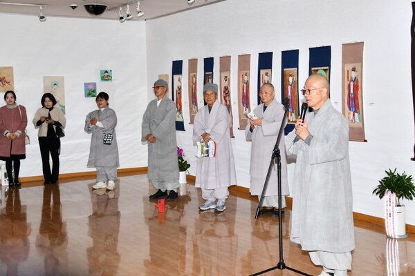 제1회 영산불교문화원 전시회 개막식./공뉴스